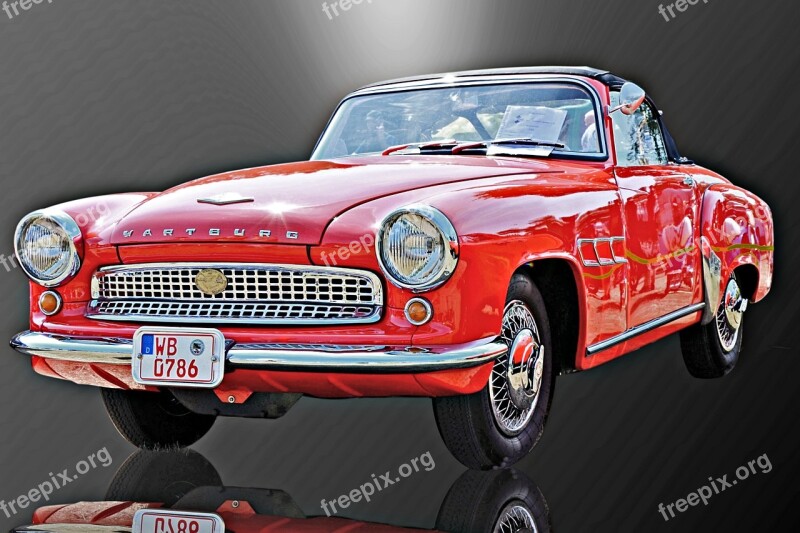 Oldtimer Auto Old Cabriolet Wartburg 311