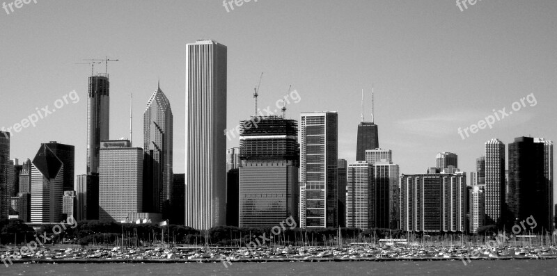 Chicago City Skyline Architecture Illinois