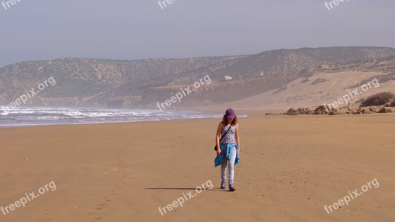 Beach Morocco Sea Ocean Sand