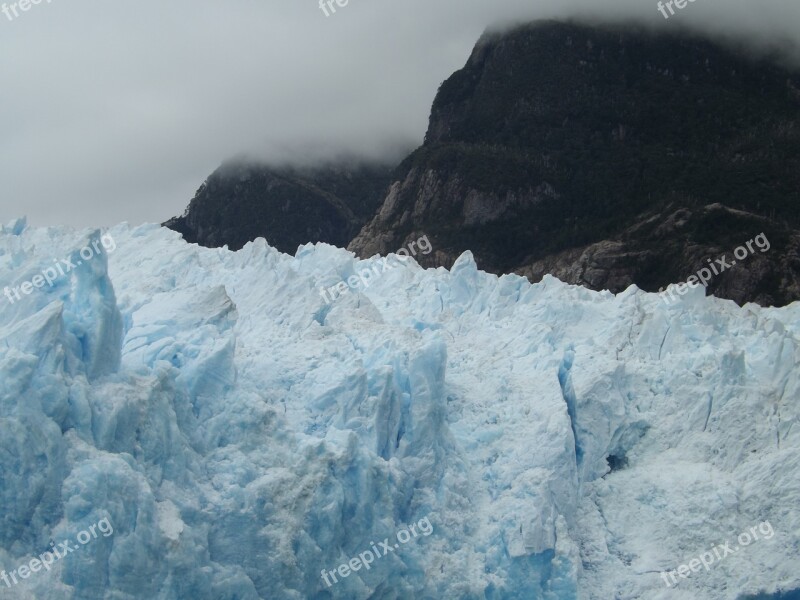 Glacier Ice Glacier And Lake San Rafael Glacier Chile