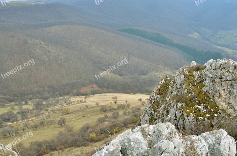 Panorama Peak Mountains Transylvania Nature