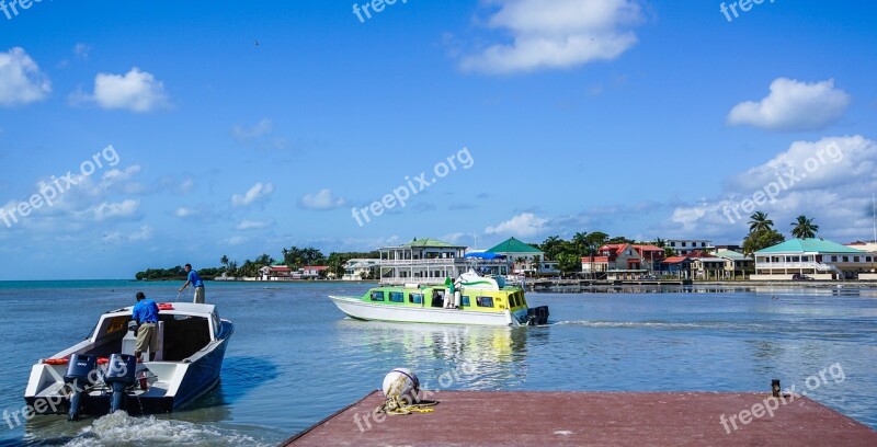 Belize City Port Architecture Belize Water