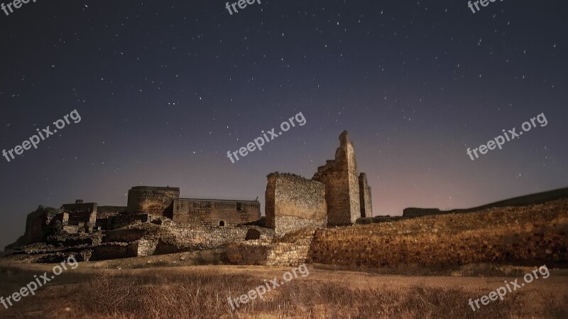 Calatrava Castle The Old Night Free Photos