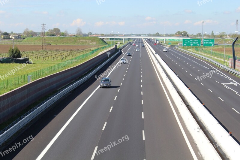 Highway Lanes Transport Speed Roads