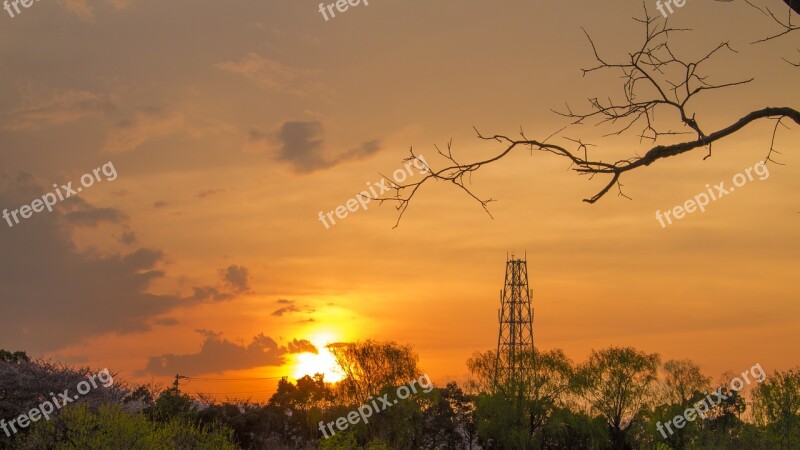 The Evening Sun Sunset Beautiful Lonely Wild Cool