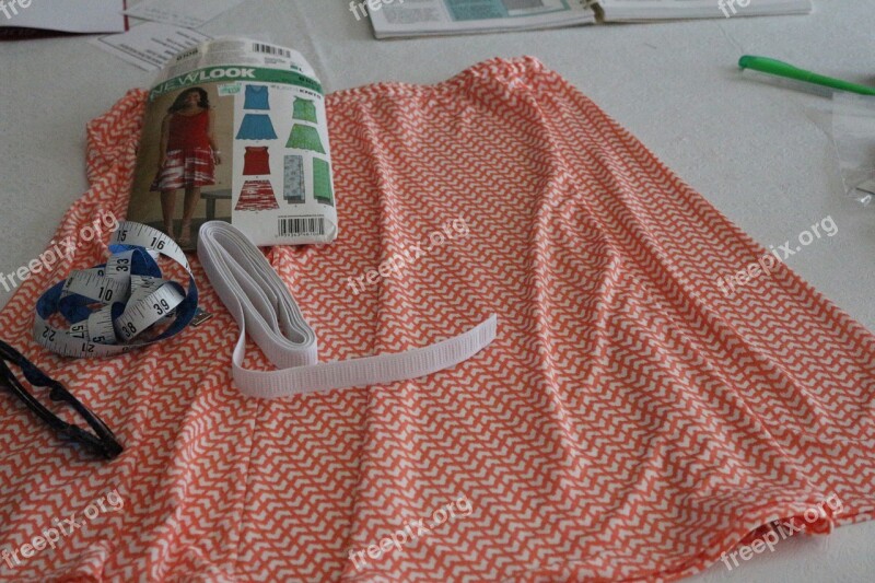 Sewing Skirt Clothes Fashion Apparel