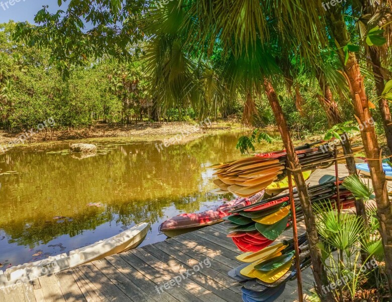 Belize Bacab Jungle Park Kayaks Nature Travel