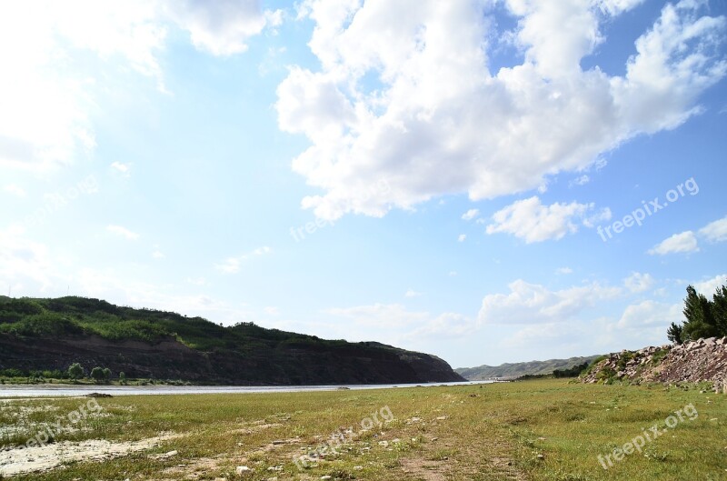 Yellow River The Scenery The Ancient Town Landscape Free Photos