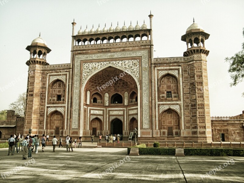 Agra Agra Fort Architecture India Travel