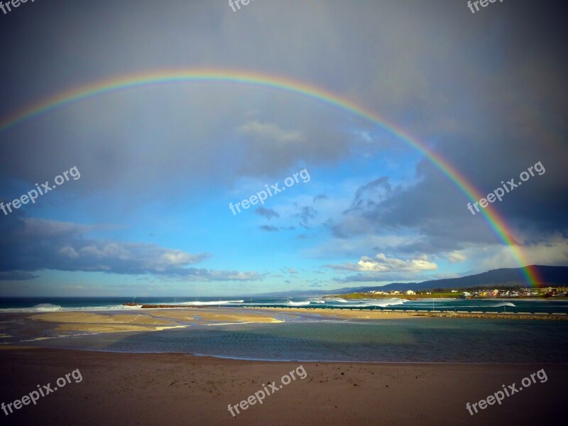 Foz Lugo Spain Rainbow Beach