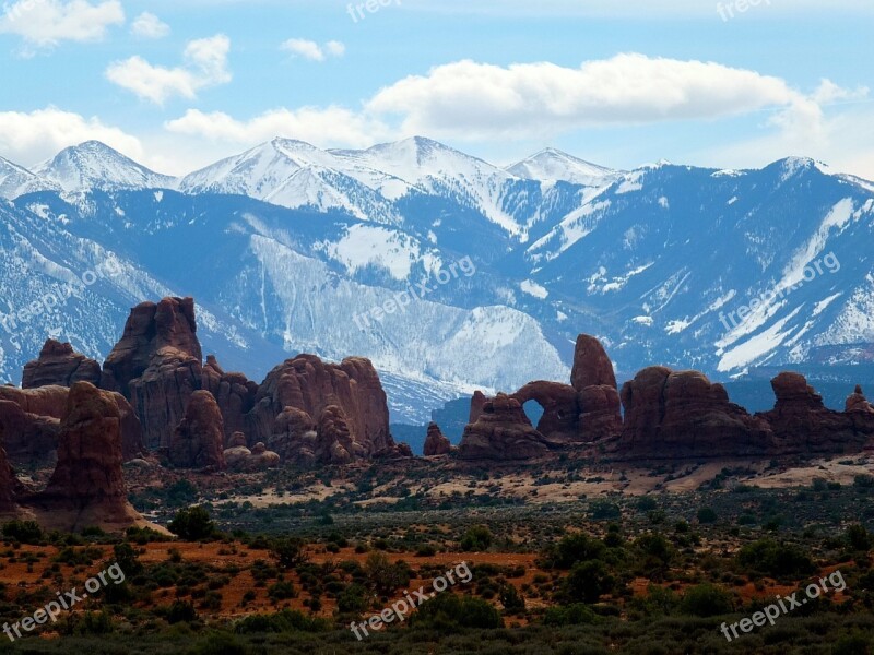 Moab Utah Outdoors Arches Landscape