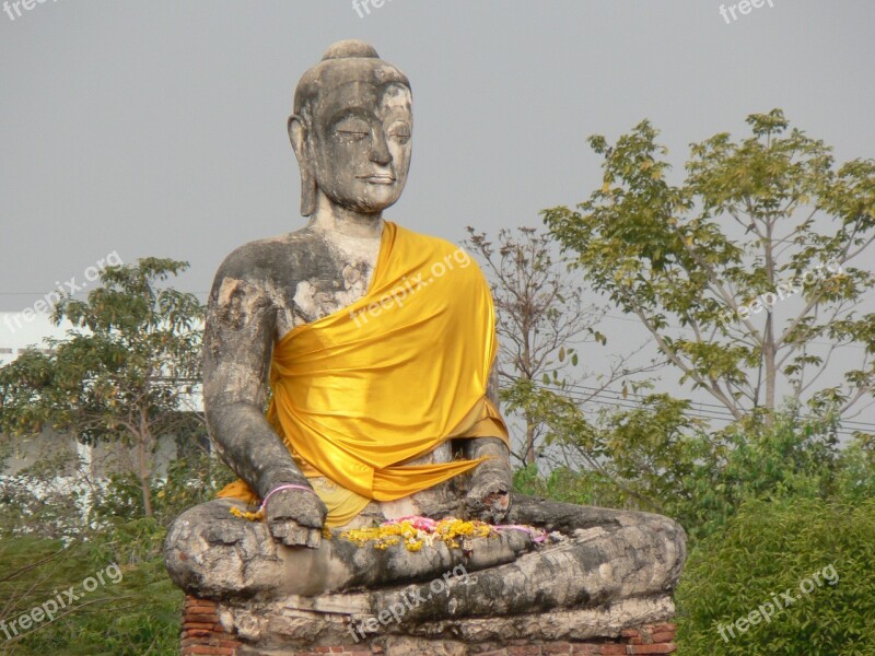 Thailand Sukhotai Buddha Religion Monument