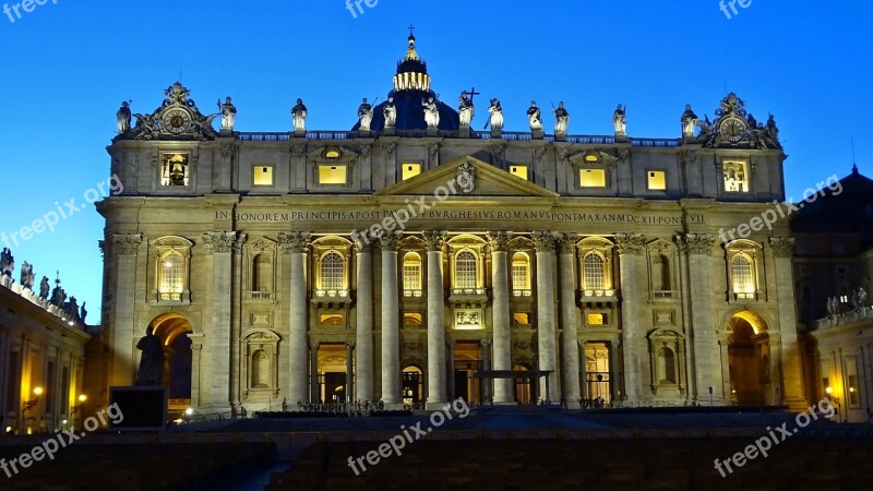 Italy Rome Architecture Building St Peter's Basilica