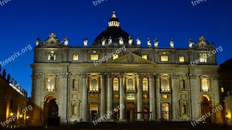 Italy Rome Architecture Building St Peter's Basilica