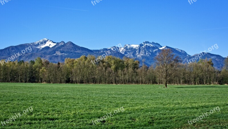 Landscape Bavaria Chiemgau Vacations Recovery