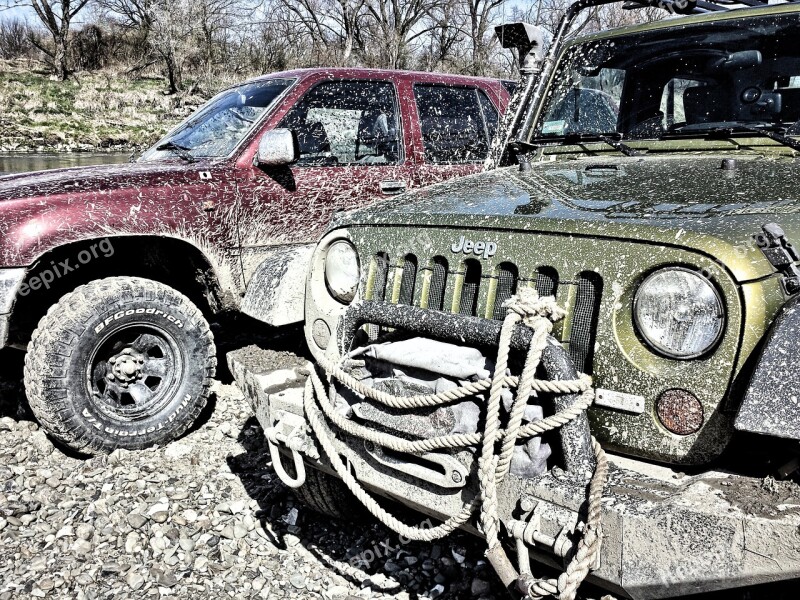 Jeep Off Road Mud 4 X 4 Jeep Wrangler