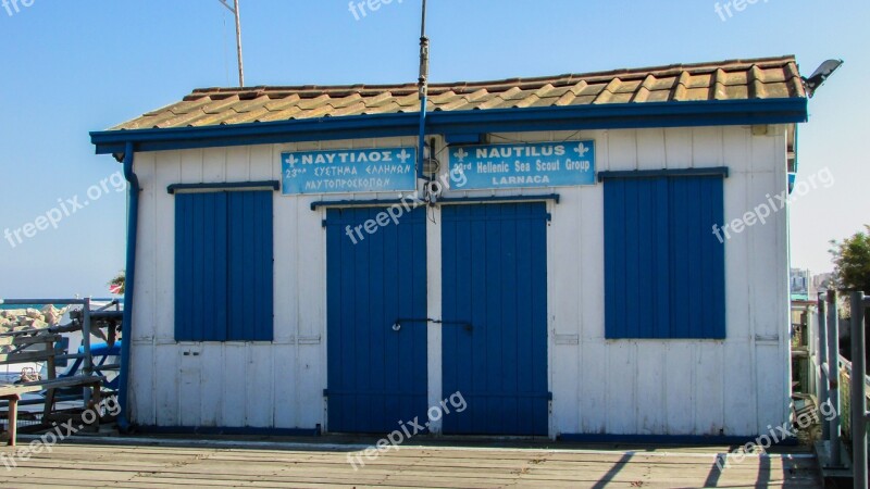 Cyprus Larnaca Marina Sea Scout Building Free Photos