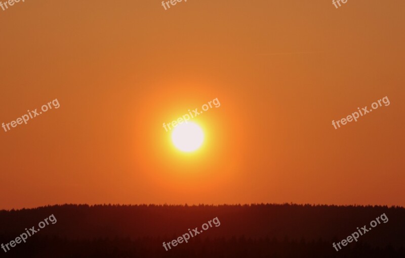 Sunset Sun Evening Sky Abendstimmung Setting Sun