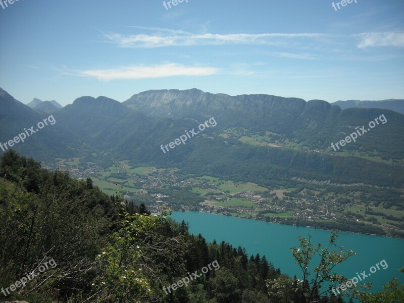 Annecy Paragliding Lake The Forclaz Pass Free Photos