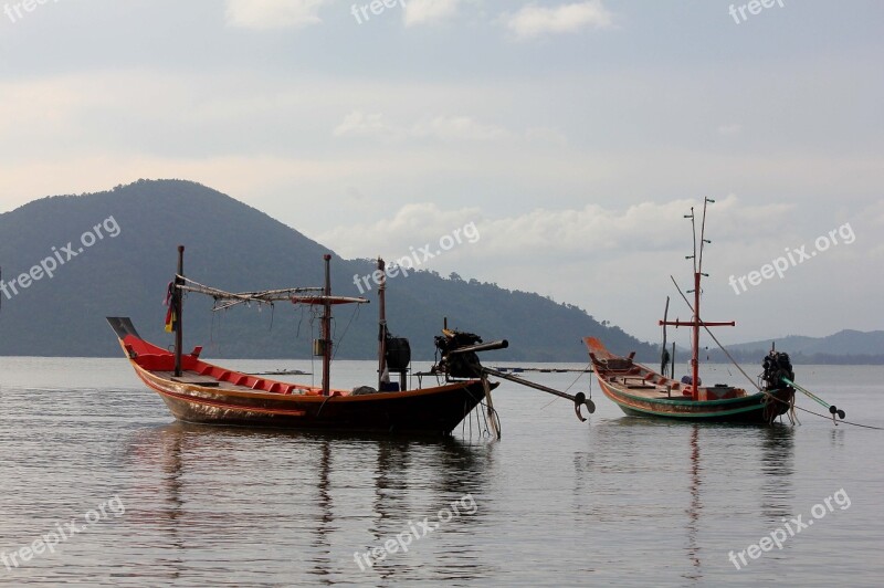 Longboat Picturesque Calmness Free Photos