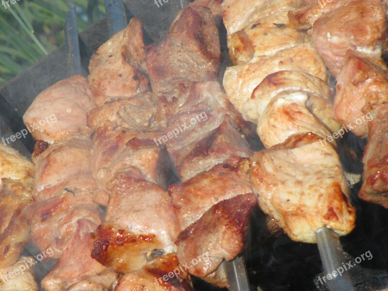 Shish Kebab Food Meat Mangal Fried Meat