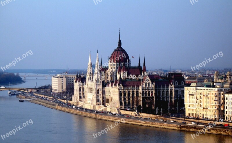 Hungary Budapest Building Parliament Free Photos