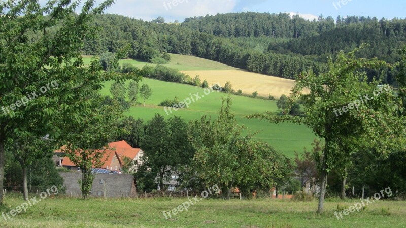 Sauerland Agriculture Nature Landscape Free Photos