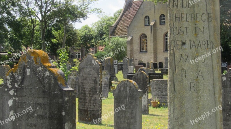 Cemetery Vlieland Whale Bone Monument Free Photos