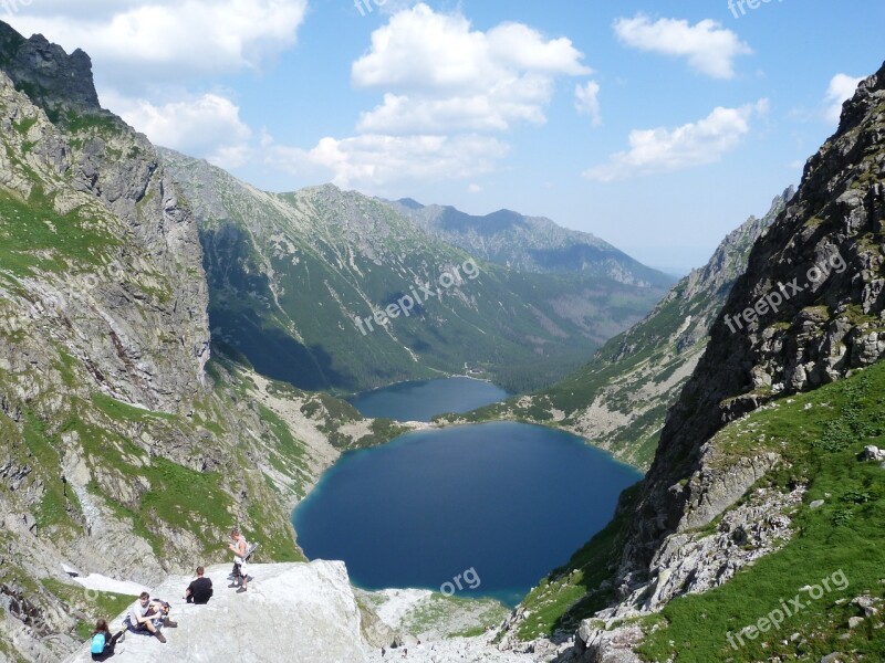 Tatry Lake Mountains Landscape Nature