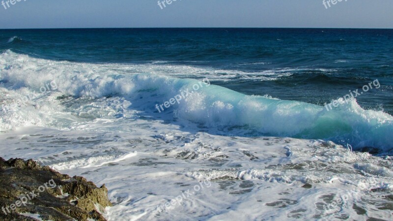 Wave Sea Water Shore Beach