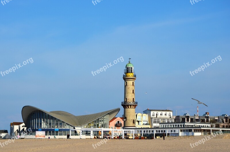 Warnemünde Seaside Resort Teepott Lighthouse Election Signs