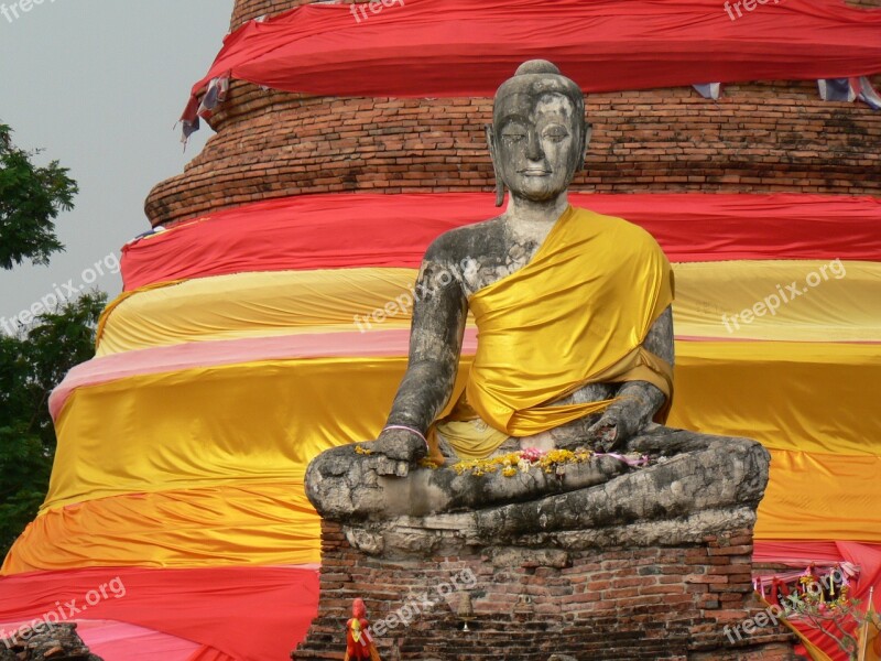 Thailand Ayuttaya Buddha Serenity Smile