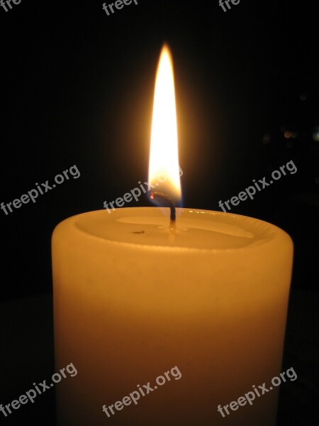 Burning Candle Mood Candle Candlelight Atmosphere