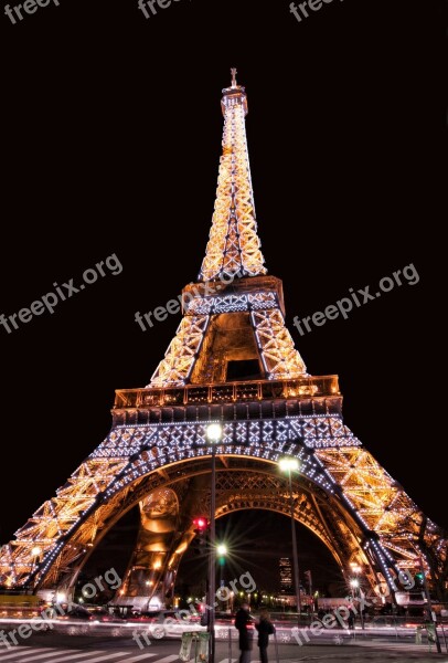 Eiffel Tower Monument Paris France Tower