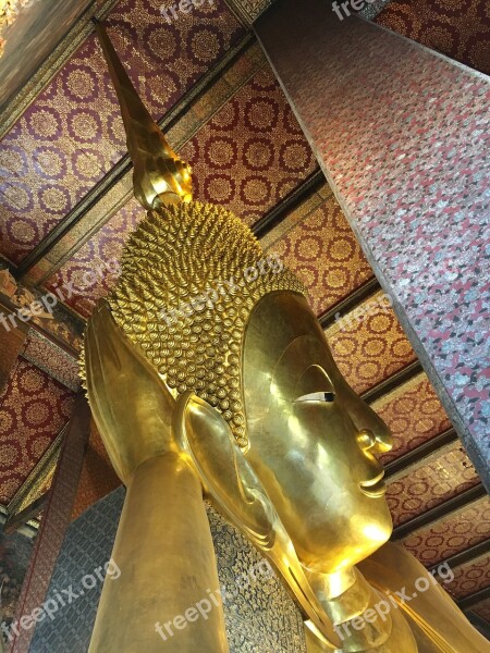 Buddha Thailand Asia Gold Buddhism