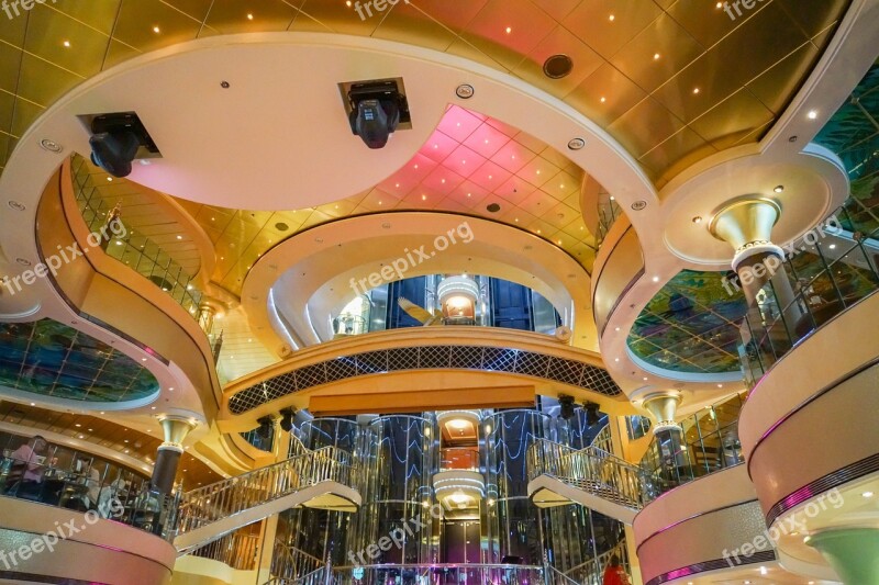 Cruise Ship Decor Ornate Interior Decoration