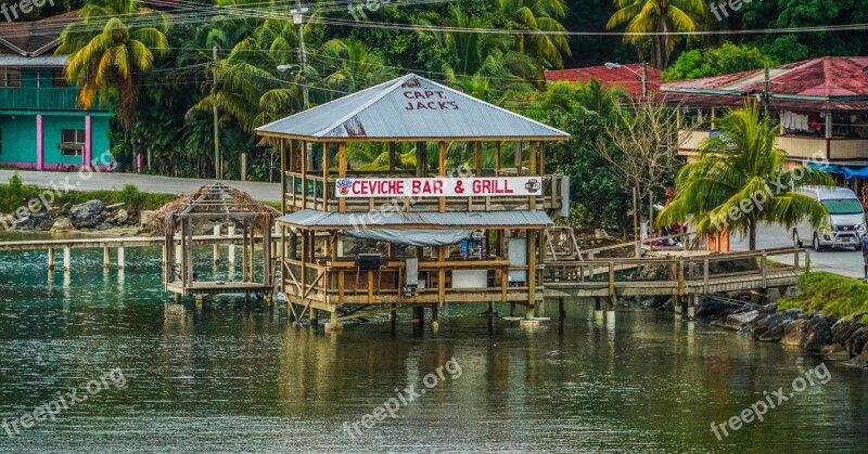 Roatan Honduras Architecture Caribbean Tropical