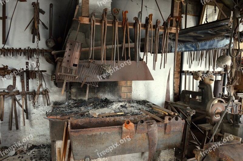 Blacksmith Forge Anvil Wrought Iron Workshop