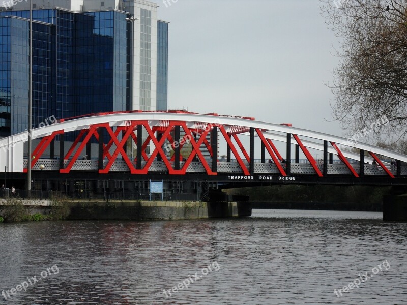 Bridge Trafford Salford Quays Docklands Manchester