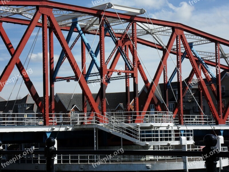 Salford Quays Manchester Docklands Bridge Free Photos