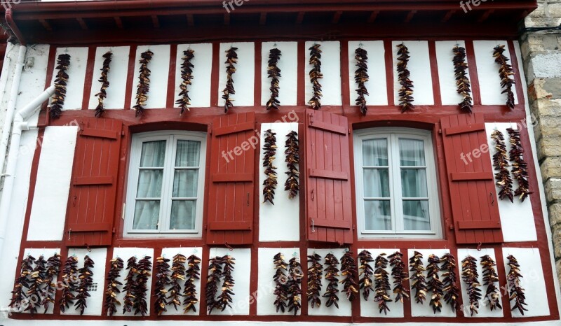 Espelette Pepper Espelette Basque Country Drying Pepper Free Photos