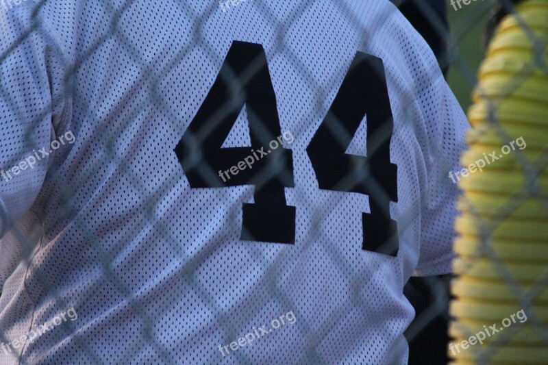 Baseball 44 Number Sports Play