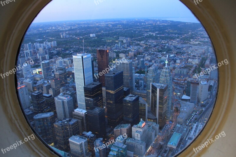 Toronto View Tower Modern Cityscape