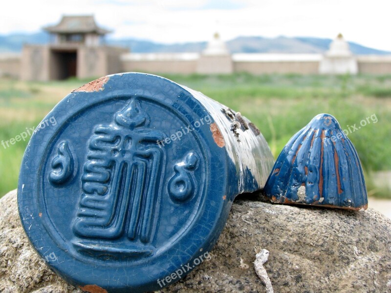 Tile Temple Buddhism Choch Catfish The Blue Temple