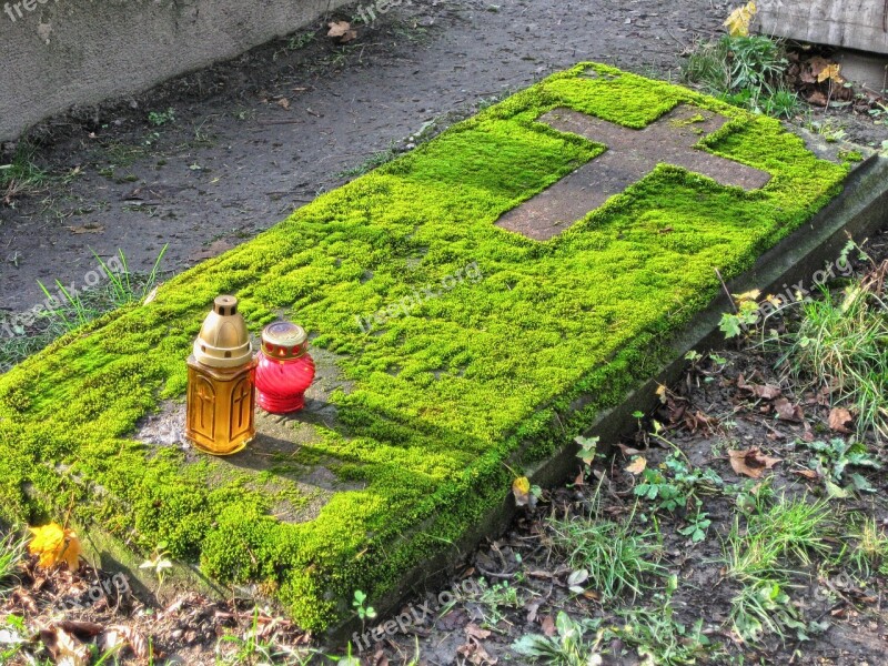 The Tomb Of Cross Christianity Candle All Souls ' Day