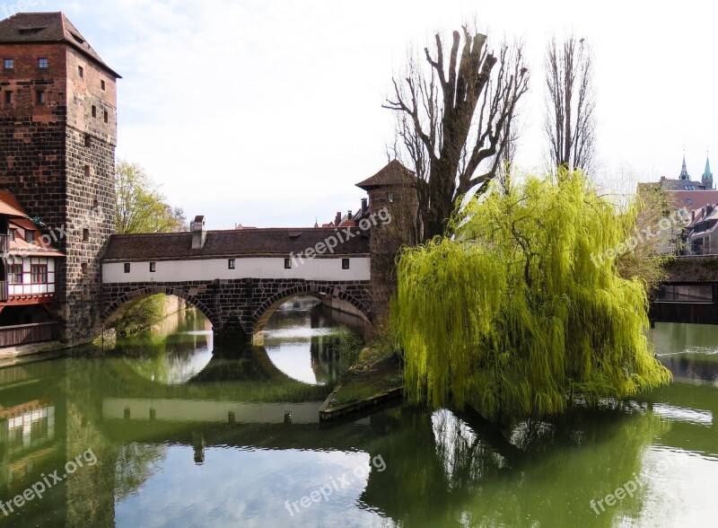 Nuremberg Hangman's Bridge Historic Center Bridge Wooden Bridge