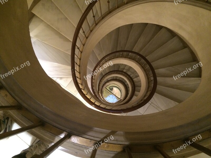 Staircase Spiral Barcelona Stairway Architecture