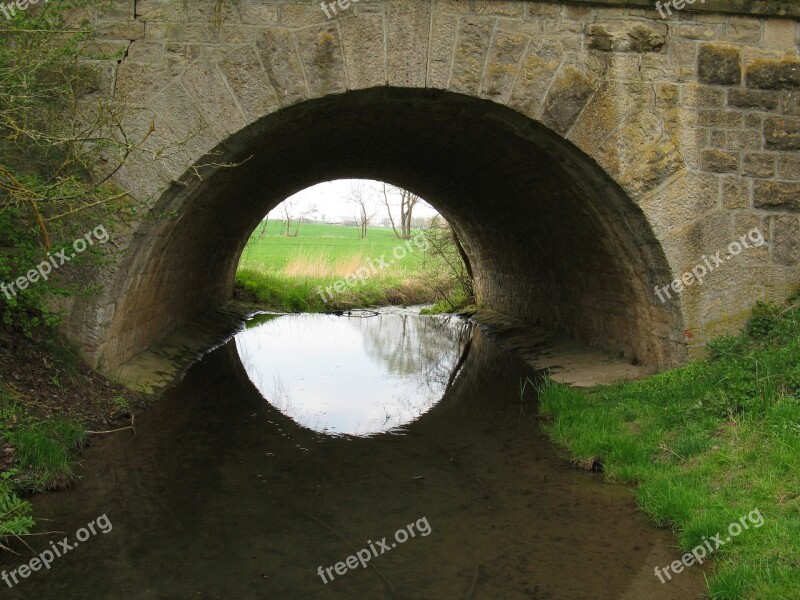 Bridge Stone Bridge Railway Bridge Watercourse River