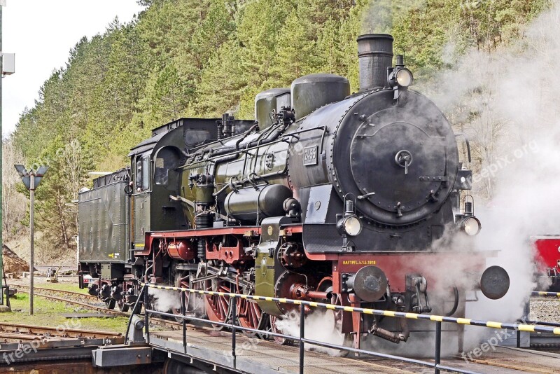 Steam Locomotive Br38 P8 Prussian In Operation