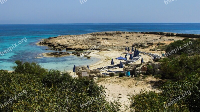 Cyprus Ayia Napa Cove Sandy Beach